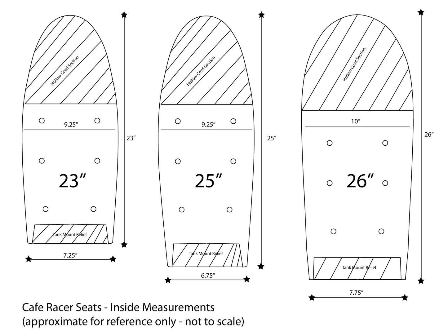 Universal Cafe Racer Seats