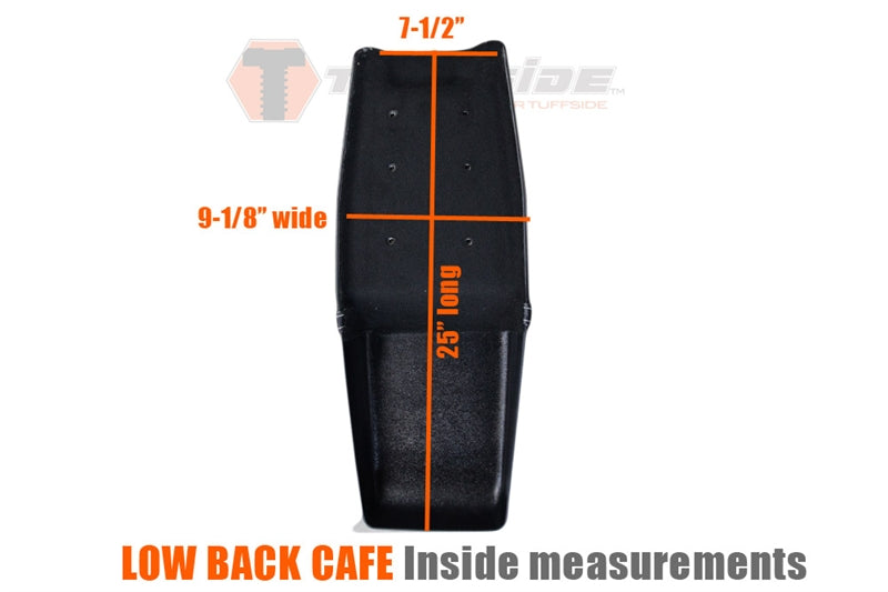 LOW BACK Cafe Seat (universal Honda, Suzuki, Yamaha, Kawasaki, BMW etc...))