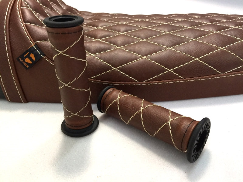 Leather 2025 harley grips